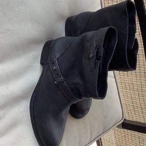 Coach Black leather bootie